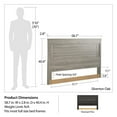 thumbnail image 3 of Beaumont Full Headboard, Black Oak, 3 of 9