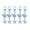 Blue, variant on 5Pcs Keychain Soft Expression Cloud Glitter Star Charm Key Chain Pendant with Alloy Buckle Schoolbag Decoration