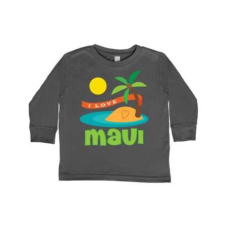 

Inktastic I Love Maui Gift Toddler Boy or Toddler Girl Long Sleeve T-Shirt