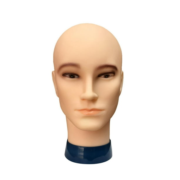 Cabeza de maniquí masculino calvo/Cabeza de entrenamiento/Exhibidor de pelucas de maniquí liso para exhibición de pelucas, fabricación de gafas de est