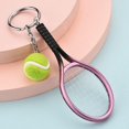 thumbnail image 5 of Yazoeia Key Ring 3 Cute Imitation Tennis Rackets Keychainsbackpack Handbagskey Chainscar Key Rings CJC912-200247, 5 of 5