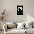 thumbnail image 4 of ZHONGYUTONG Crow Canvas Wall Art Vintage Halloween Pictures Wall Decor Black Raven Gothic Painting for Bedroom Living Room Decor Framed (12.00" x 18.00"), 4 of 5