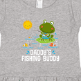 thumbnail image 4 of Inktastic Daddys Fishing Buddy Cute Frog Girls Toddler Dress, 4 of 5