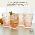 thumbnail image 3 of Fitz and Floyd Trestle 12 oz Blush Highball Glass (Set of 4), 3 of 5