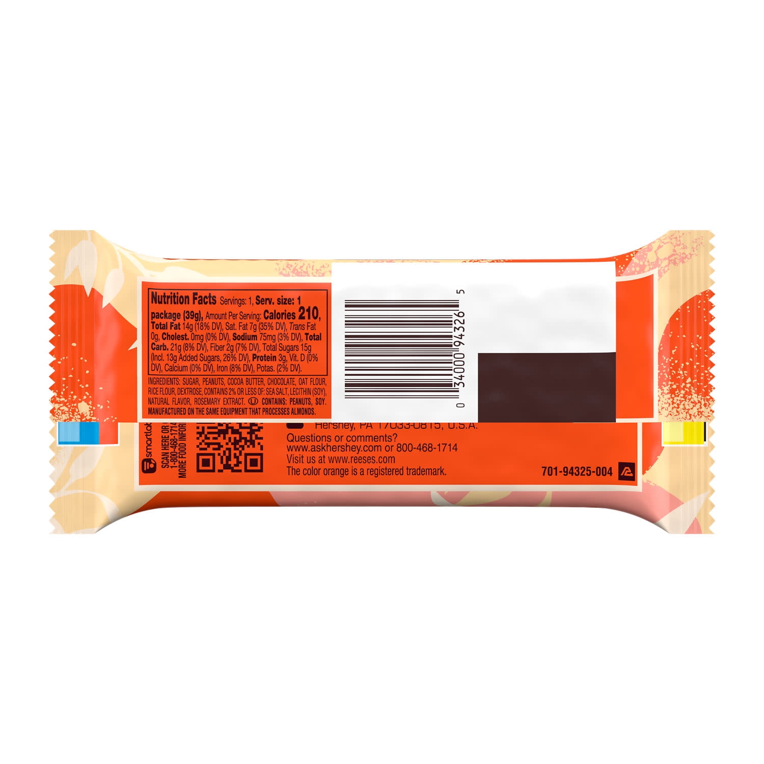 Reese's Plant Based Oat Chocolate Confection Peanut Butter Cups Candy, Pack 1.4 oz