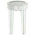thumbnail image 3 of Home Square 2-Piece Furniture Round End Table Set in Mirrored & Faux Diamonds, 3 of 5