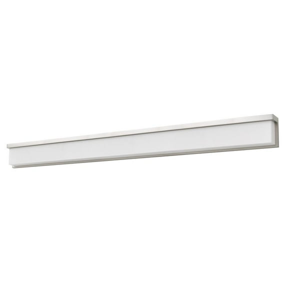 Cal Lighting Almeria 39" Metal & Acrylic Vanity Light in Brushed Steel Silver