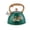 Green, variant on 3.2 Quart Whistling Tea Kettle for Stovetop, Food Grade 304 Stainless Steel Water Boiling Pot with Loud Whistle & Button Control Spout, Heat Resistant Wood Grain Handle, Teapot for Gas Electric Induc