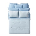 thumbnail image 3 of My Texas House Serena 10-Piece Light Blue Solid Bed in a Bag, Queen, 3 of 9