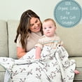 thumbnail image 4 of LollyBanks Muslin Baby Quilt, 100% Cotton 6-Layer Lightweight Blanket, 47 x 47 inch,Quacking'up, 4 of 6