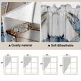 thumbnail image 3 of Blue Crab Coastal Kitchen Window Curtains, Swag Curtains Valance for Bedroom Living Room Bathroom, Vintage Beach Nautical Coral Sea Rod Pocket Window Treatment Curtain Block Drapes 2 Panels 36"x63", 3 of 9