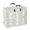 Grey, variant on Collapsable 3-section Laundry Bag Foldable Laundry Hamper Durable Oxford Fabric Laundry Basket Clothes Sorter Portable Multifunction Storage Bag with Alloy Handle