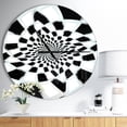 thumbnail image 2 of DesignArt Abstract Spiral Fractal Design Large Wall Clock, 2 of 2