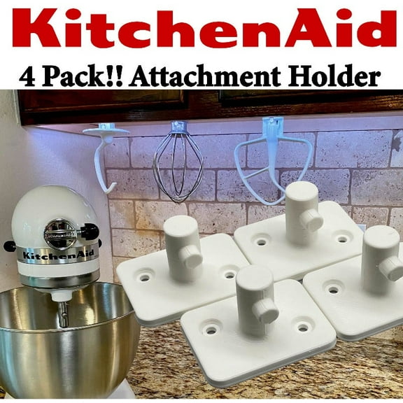 KitchenAid Under Cabinet Attachment Holders for your Baking Tools (4 Pack)