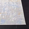 thumbnail image 5 of SAFAVIEH Bayside Bernadette Abstract Polyester Machine Washable Area Rug, Gray/Ivory Blue, 8' x 10', 5 of 13