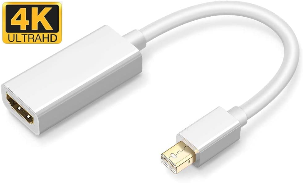 Lemorele Adattatore Mini DisplayPort a HDMI 4K UHD 2m Cavo da Mini DP 1.2 a HDMI Thunderbolt 2 a HDMI Convertitore Audio Video per MacBook Air,Mac Mini,Microsoft Surface PRO 3/4/5 Maschio a Maschio