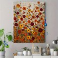 thumbnail image 4 of Textured Floral Canvas Print, Suitable for Living Room, Office, Hotel, Hallway Decor, 4 of 8
