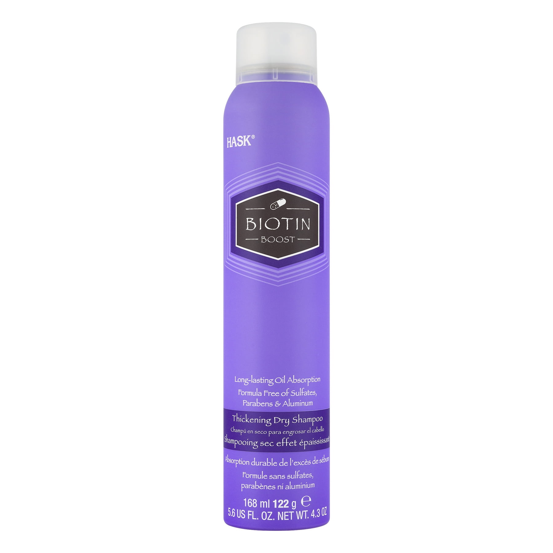 Hask Thickening Dry Shampoo Biotin Boost, 5.6 FL OZ, Net Weight 4.3 OZ