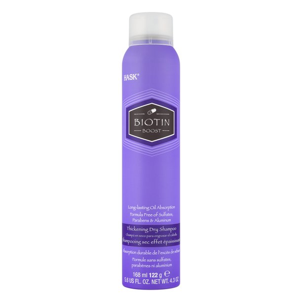 Hask Thickening Dry Shampoo Biotin Boost, 5.6 FL OZ, Net Weight 4.3 OZ