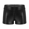 thumbnail image 3 of Pantalones cortos de baile y gimnasia para niñas, Ropa de baile de Jazz moderna, cintura elástica metálica brillante, pantalones cortos deportivos para entrenamiento de gimnasio, 3 of 5