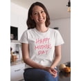 thumbnail image 2 of Hand Write Mothers Day Shaped T-Shirt Women -Image by Shutterstock, Female Small, 2 of 4