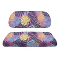 thumbnail image 2 of Pzuqiu Tropical Palm Leaf Golf Cart Seat Cover Set - 2-Piece Stretchable Protector | Breathable, Washable, All-Weather | Fits EZGO, Club Car & Yamaha, 2 of 10