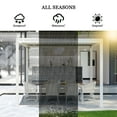 thumbnail image 4 of Mondawe 10'x10' Louvered Pergola, Outdoor Aluminum Pergola with Adjustable Rainproof Roof for Porch ,Deck, Patio, Garden, White, 4 of 11