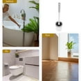 thumbnail image 3 of MLINS Wall Mounted Toilet Brush With Holder Long Handle Brush Bathroom Cleaning Rv Toilet Bowl Brush For Home Office Hotel Use, 3 of 8