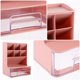 thumbnail image 3 of Hytrove Organizador De Escritorio Con Cajón En Plástico Rosa Para Oficina Y Estudio, 3 of 8