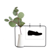 thumbnail image 1 of Los hombres zapatos de cuero negro silueta patron Marco De Metal Florero De Cerámica Decoración, 1 of 4