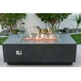 thumbnail image 3 of AMS Fireplace Creations 66" Dark Gray Sedona Fire Pit Table w/ Pullout Propane Tank Drawer, 3 of 11