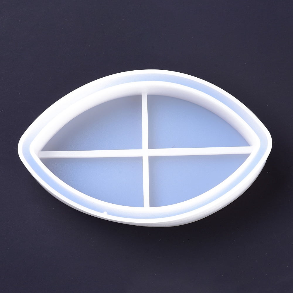 2pcs Cup Mat box Silicone Molds Resin Casting Molds Clay Craft Mold Tools Horse Eye White 175x111x39mm Inner Diameter: 170x103mm