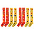 thumbnail image 1 of Miangastore Mardi Gras Socks Yellow Girls 4Pcs/Set 20.83x7.07x3.54 Inch, 1 of 8