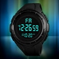 thumbnail image 4 of Up to 65% Off Fashion Multifunction Sports Watch Display Date Calendar Week Alarm Unisex Watch Necklace Rings Earring Jewelry on Clearance, 4 of 9
