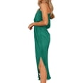 thumbnail image 3 of One Shoulder Women Elegant Knee-Length Long Party Dress, 3 of 5