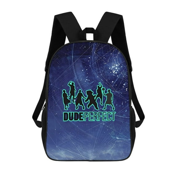 PerFect-Dude Backpack, Bookbag with Adjustable Shoulder Straps And Large Zip Compartment, Unisex Travel Bags 17 Inch