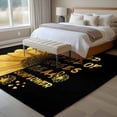 thumbnail image 4 of Large Area Rugs for Living Room Bedroom, Yellow Sunflowers 8'x10' Rug Washable Carpet Runner Indoor Outdoor, Floral Rustic Abstract Black Non Slip Floor Mats Rug for Kitchen, Patio, 4 of 8