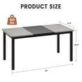 thumbnail image 3 of GloryStar Large Modern Computer Desk, Sturdy Black Metal Frame, Perfect for Home Office, Study, or Gaming Setup, 3 of 8