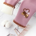thumbnail image 7 of SGFCWSX Girls Leggings Winter Thickened Legging Pants Soft Cute Bowknot Fleece Lining Thermal Pants Pink Size 8 Years, 7 of 7