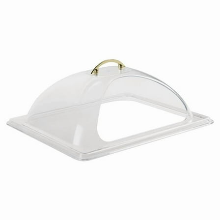 Winco C-DPF2 Dome Cover, Half-Size, Cut-Out Opening, Polycarbonate