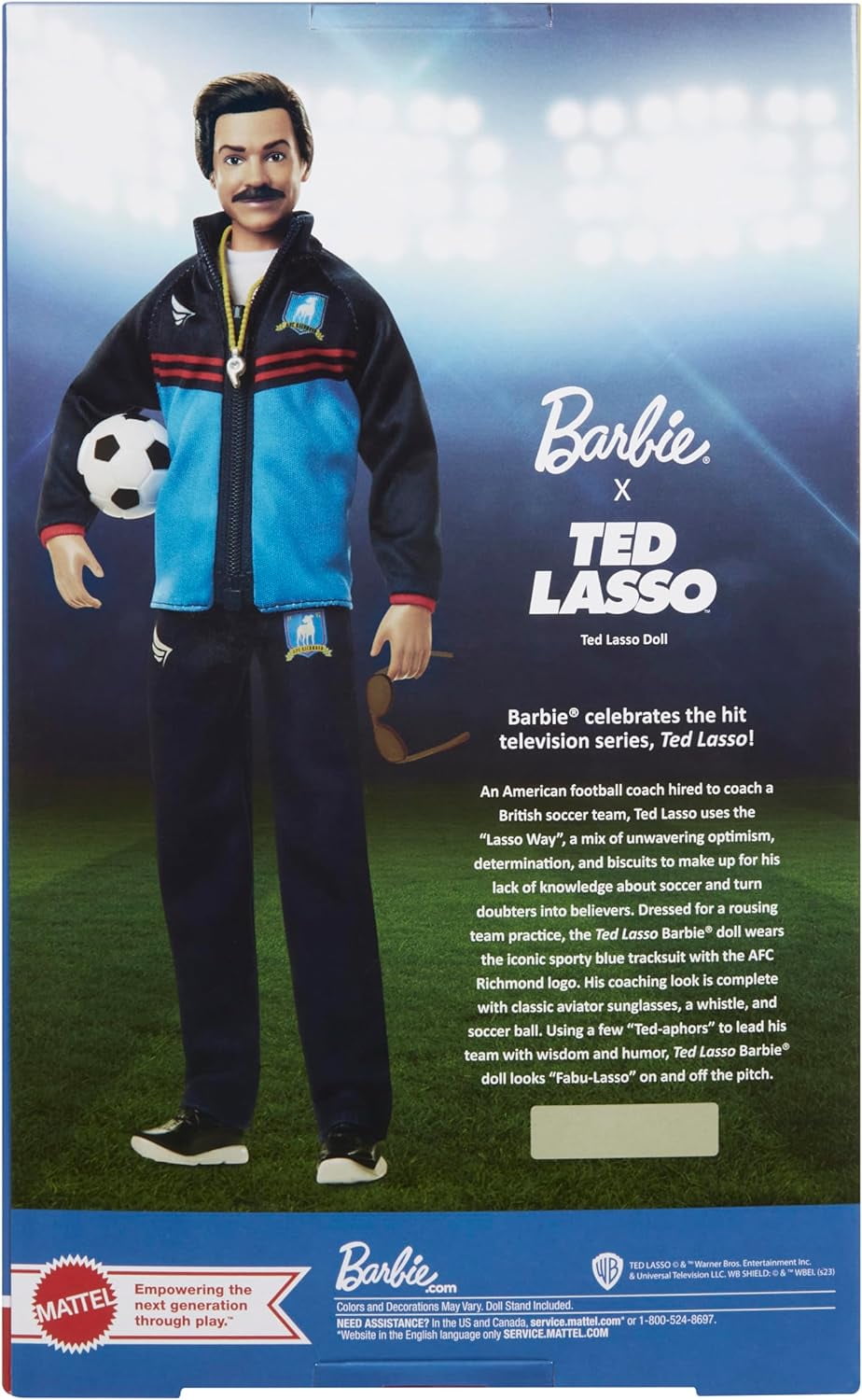 Barbie Collectible Ted Lasso Doll with Displayable Packaging