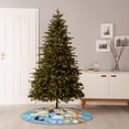 thumbnail image 4 of Lsque Bluey Print Christmas Tree Skirt with Ties and Velcro,Xmas Holiday Decorations, Adjustable Tree Skirt-48", 4 of 6