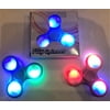 Wholesale LED Light-Up Flashing Fidget Tri-Spinner - Anxiety & Stress Relief Toy Autism - LOT OF 10 - BLUE BLACK RED GREEN
