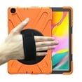 thumbnail image 2 of XYX Case for Samsung Galaxy Tab A 10.1 2019 SM-T510/SM-T515 with 360 Degree Rotating, Hand Strap, Shoulder Strap, Orange, 2 of 7