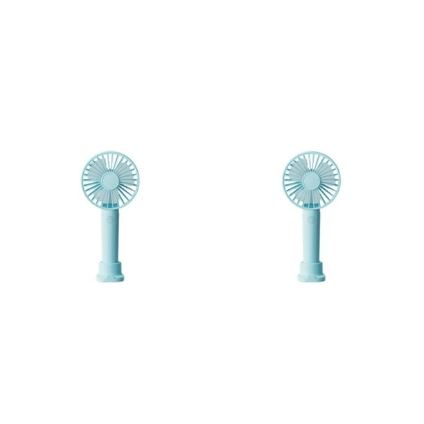 Ventilador portátil Moyic 1200mah mini escritorio USB silencioso 3 velocidades con soporte para teléfono Azul
