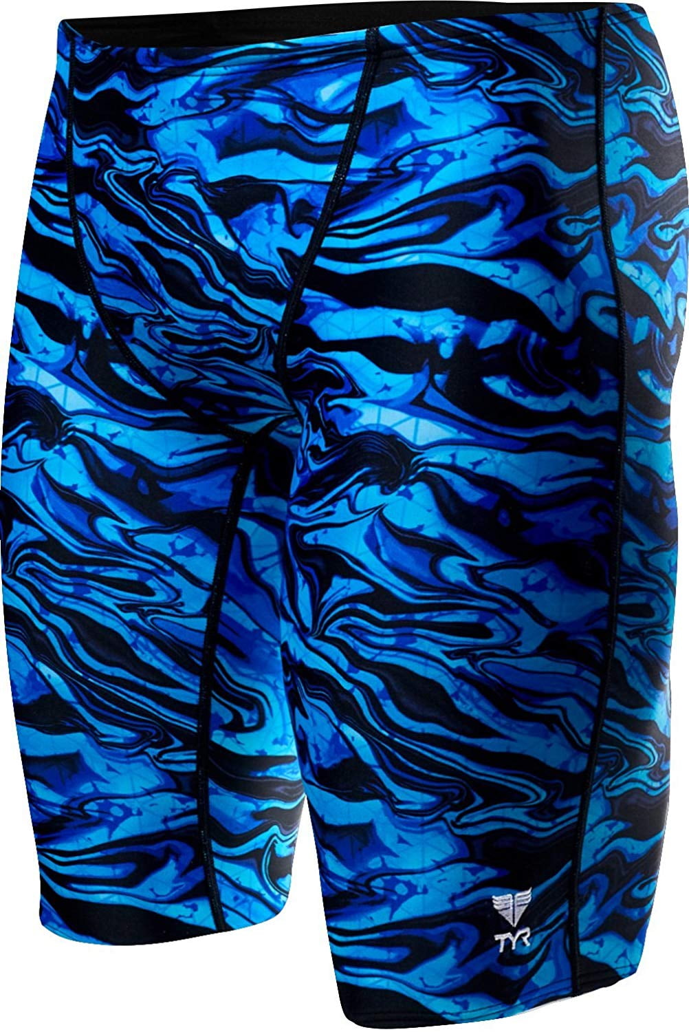 TYR Sport Mens Swimwear Drawstring Durafast Printed Swim Briefs 32