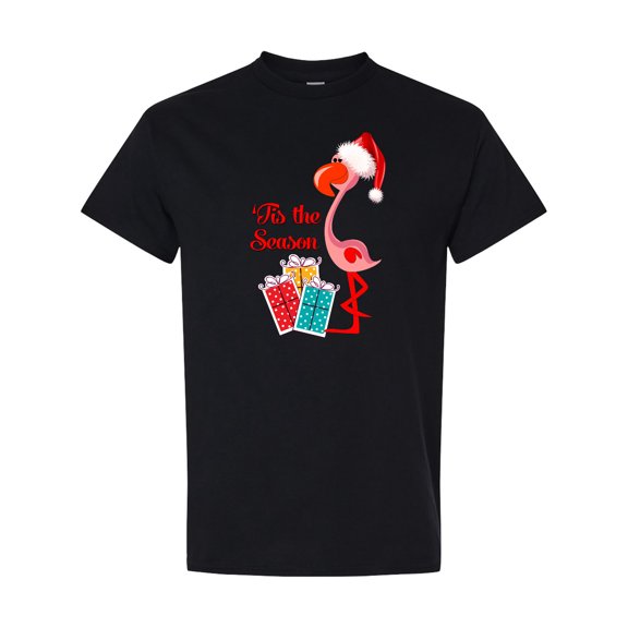 Inktastic Christmas Flamingo T-Shirt