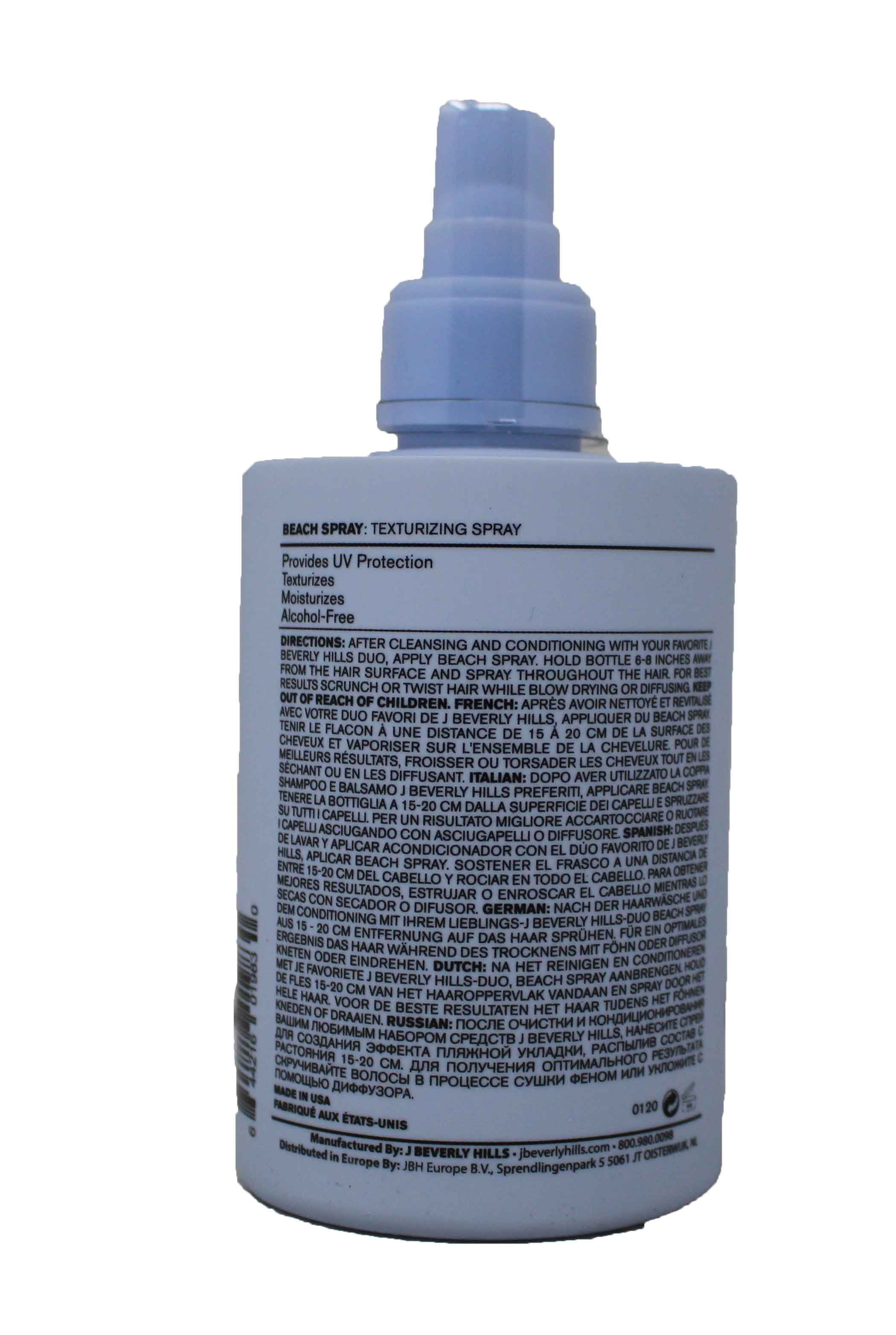 J Beverly Hills Beach Spray Texturizing Spray 8 Ounces Walmart Com Walmart Com