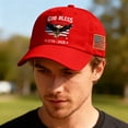 thumbnail image 5 of WKSCLPAI USA 250th Anniversary Hat - God Bless American Flag & Eagle Printed Baseball Cap, 2026 USA 250th Celebration Patriotic Hat for Men & Women, 5 of 9