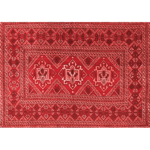 Ahgly Company Indoor Rectangle Persian Red Traditional Area Rugs, 8' x 10'